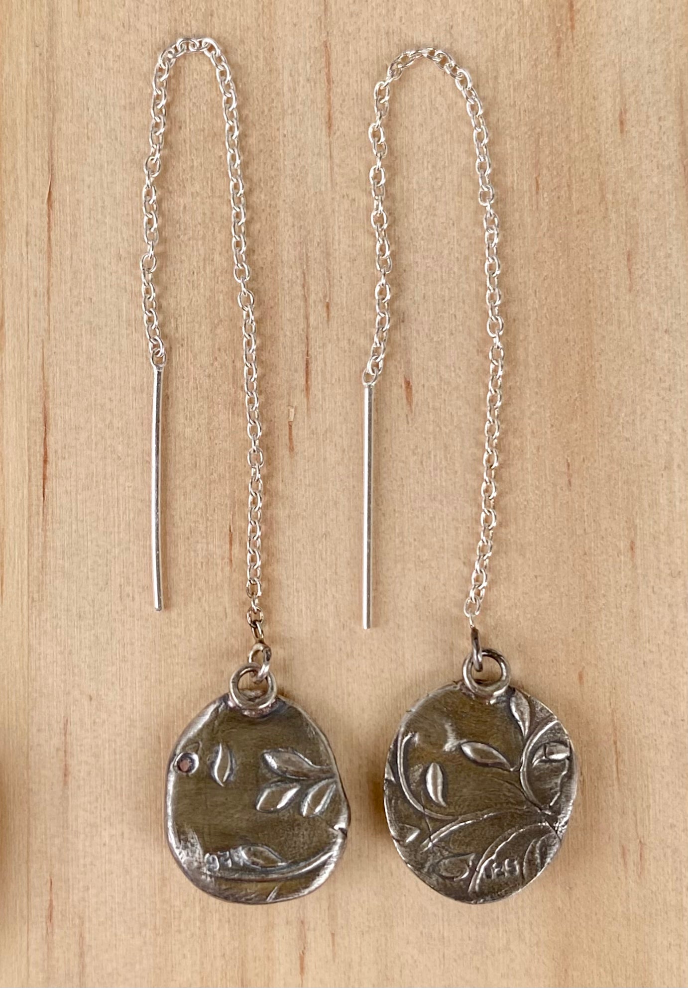 Sterling Silver Sparrow Threader Earrings