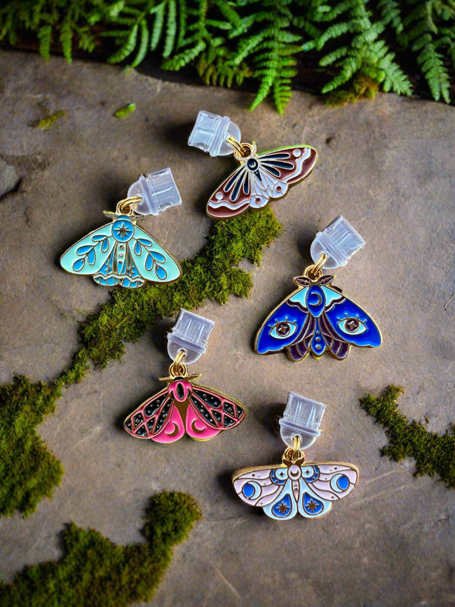 E-Reader Moth Charms