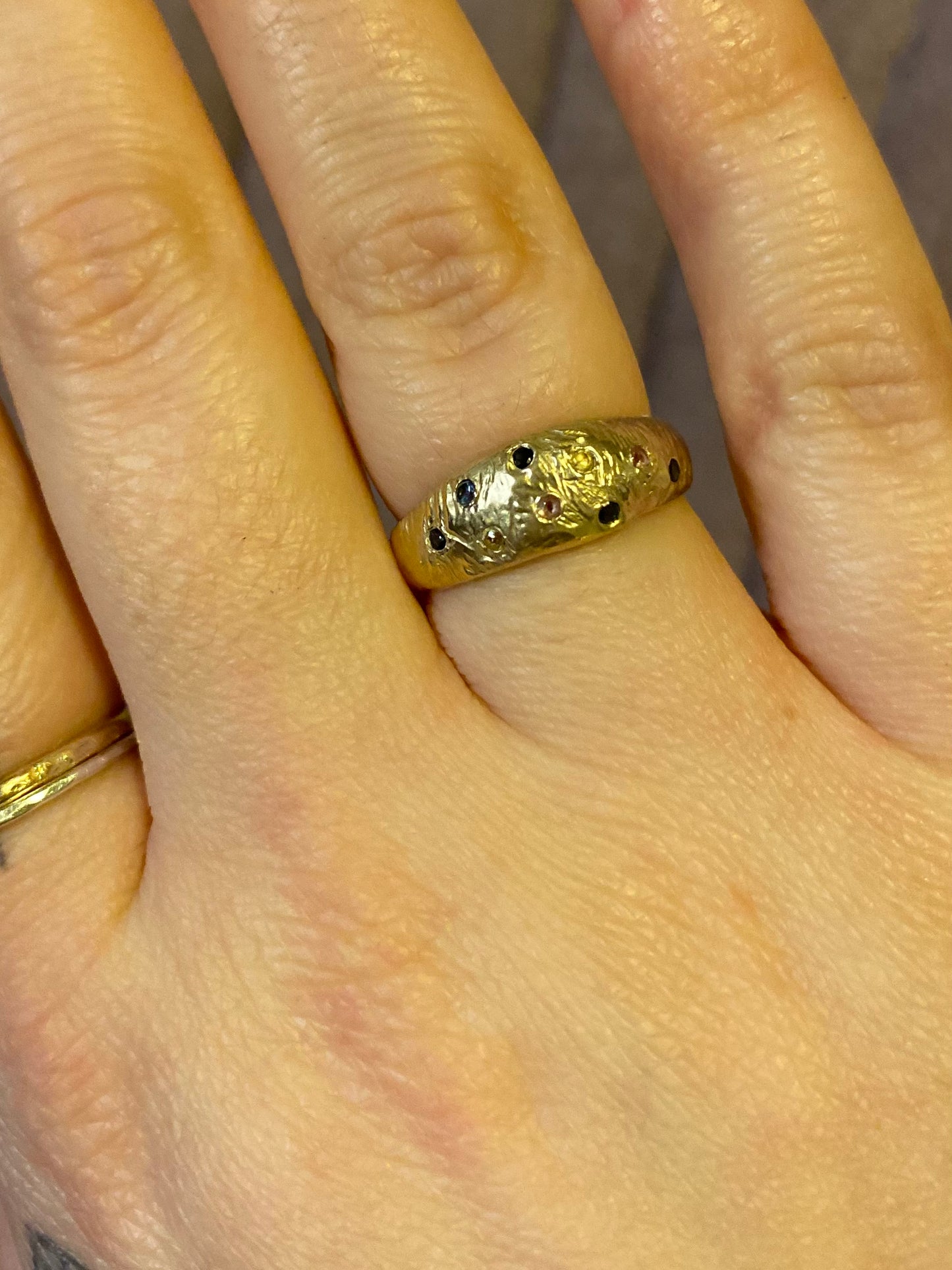 Solar System Ring in 10k Yellow Gold